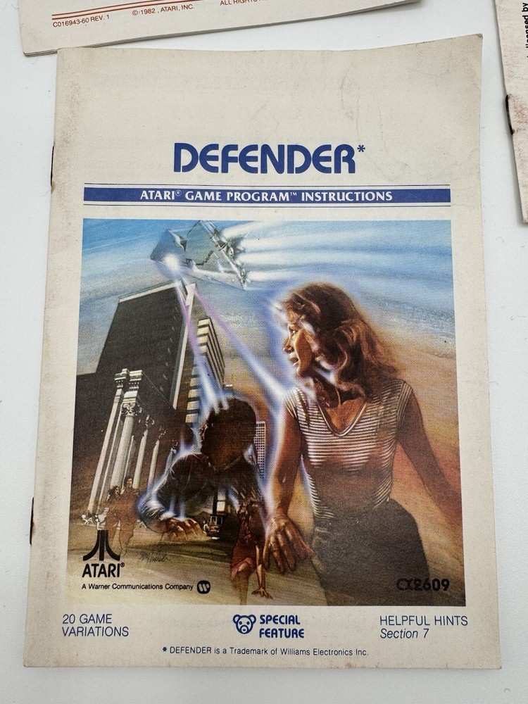 VTG Atari Instruction Booklets ONLY: Defender Star Raisers Pac-Man Atari Force