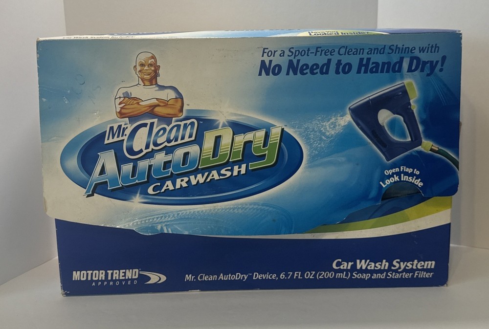 Mr Clean Auto Dry Car Wash System, Device Soap Filter Kit Bundle New Open Box