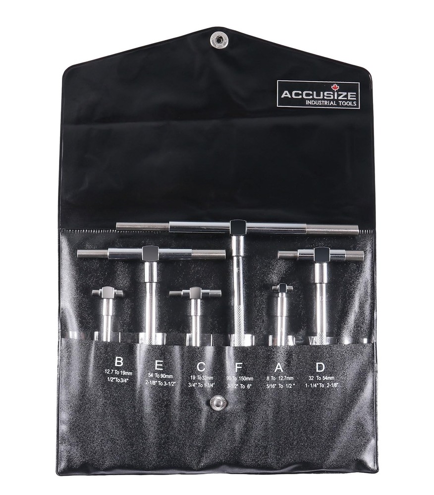 5/16'' - 6'', 6 Pc Telescoping Gage Set, 3602-5011