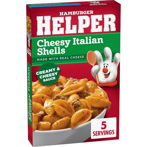 Hamburger Helper Cheesy Italian Shells 3 Pack