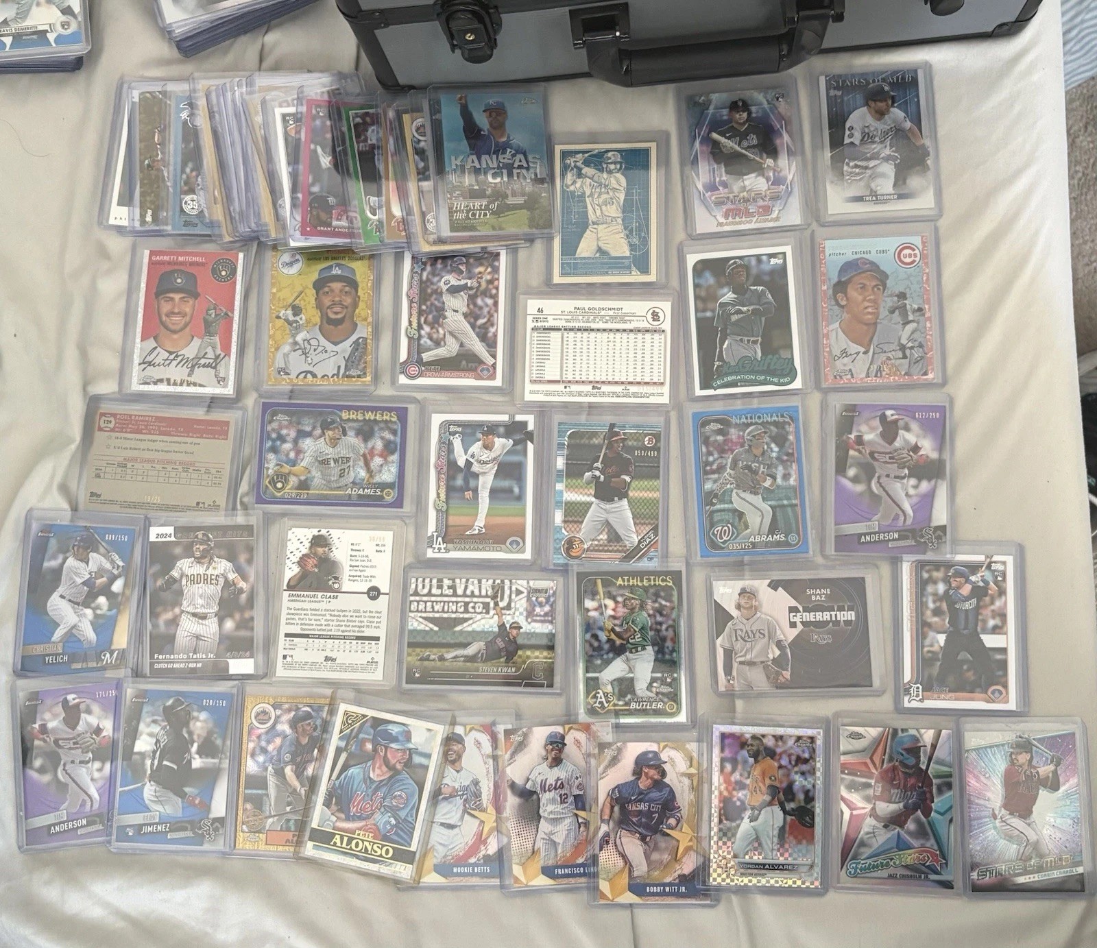56 Card MLB Lot Rookies RC Serial Numbered Parallels Variations Stars