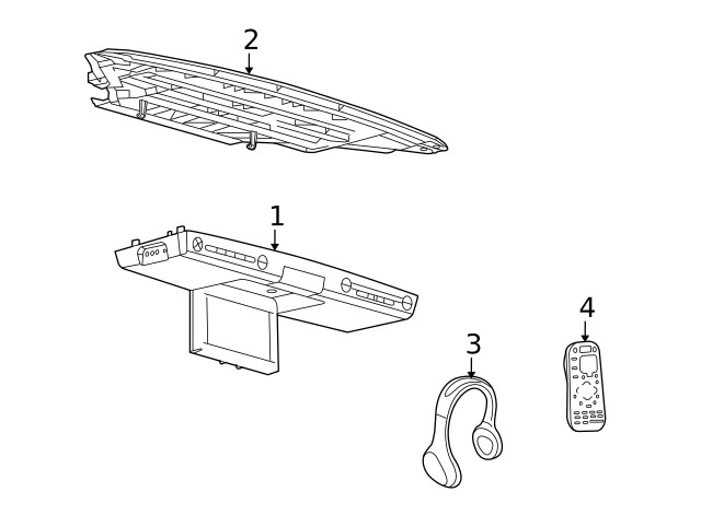 Genuine Ford Remote Control 8A8Z-18C604-C