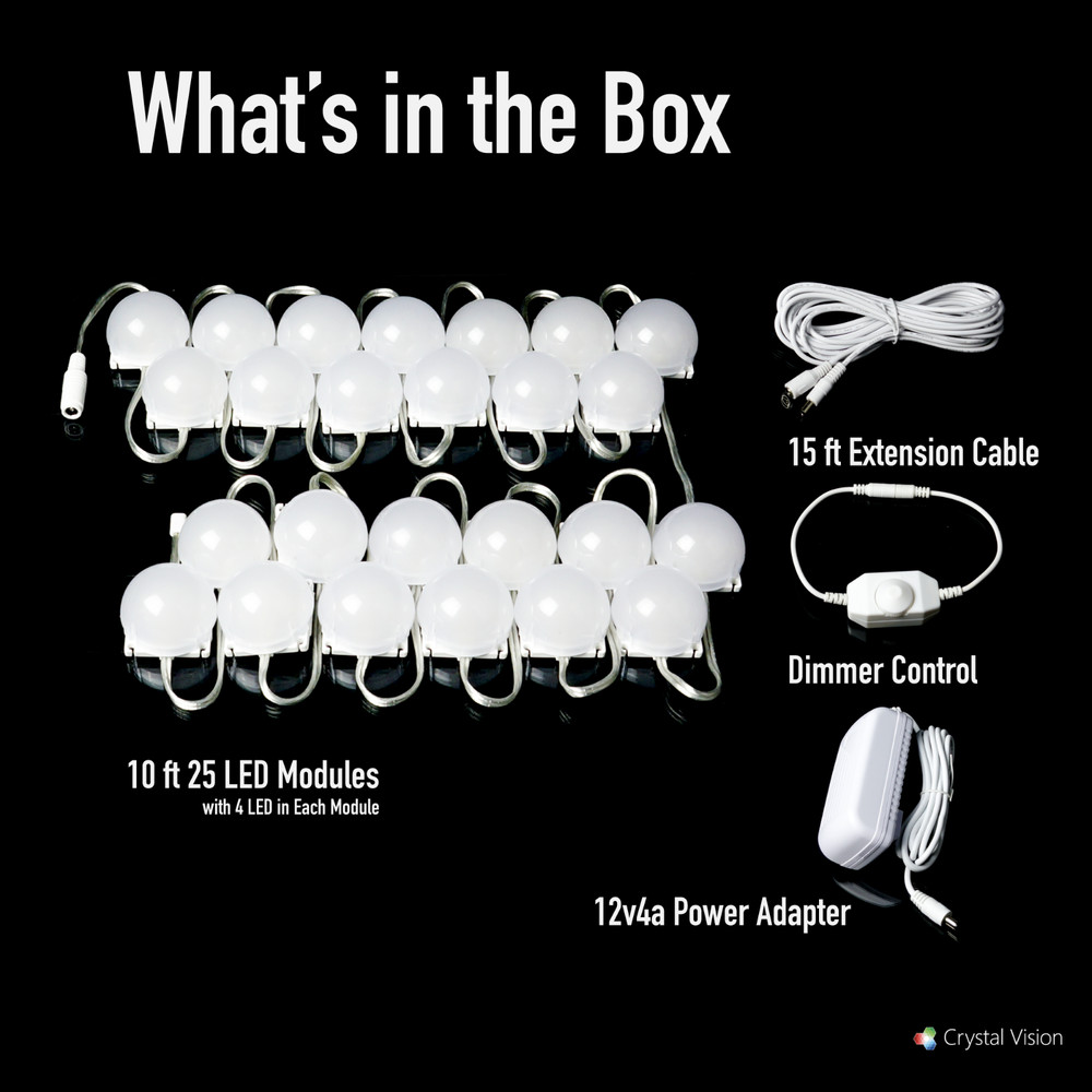 Crystal Vision Ceiling LED Light Kit Provided by Samsung w/ Dimmer Controller