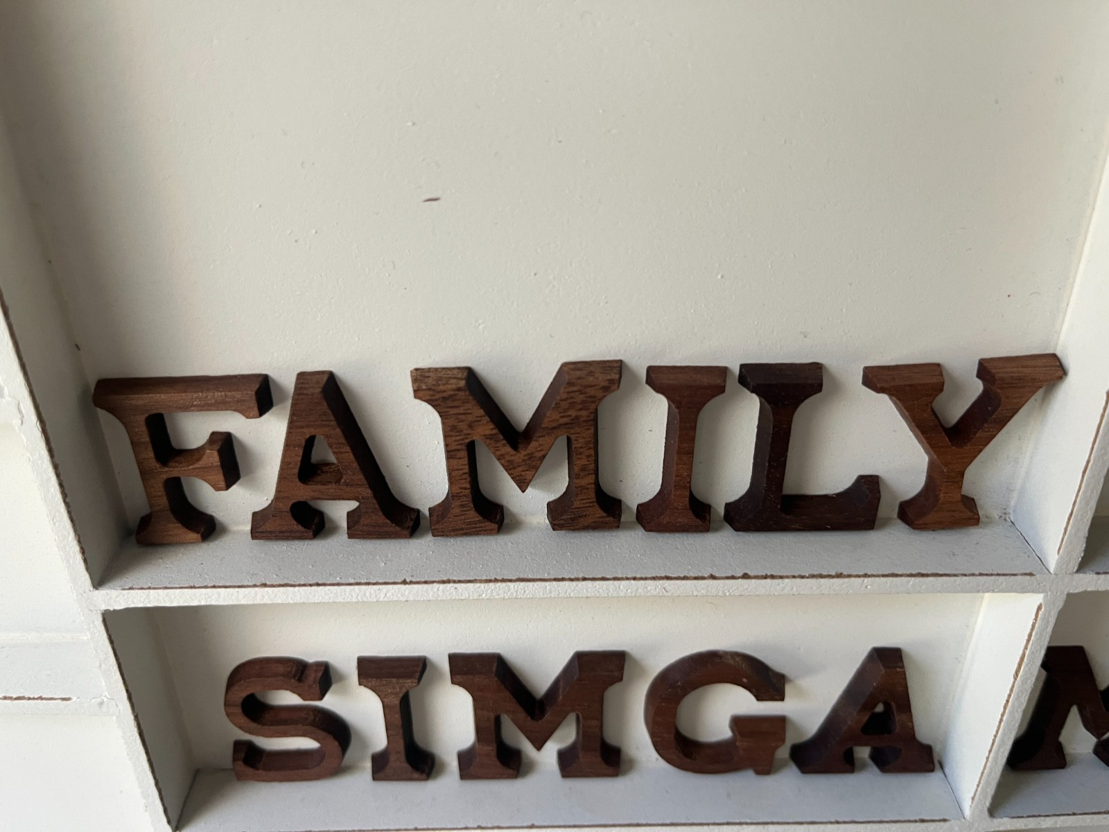 1" Solid Walnut Wood Letters Small Alphabet Pick Your Letter Paddle Tramps DIY