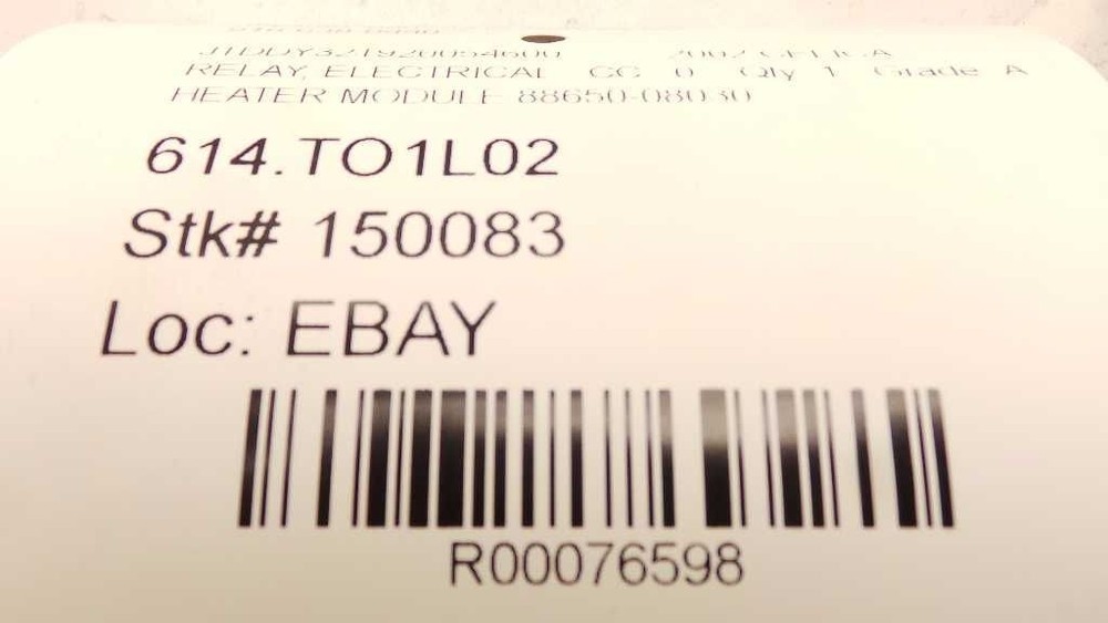 02 CELICA Relay, Electrical