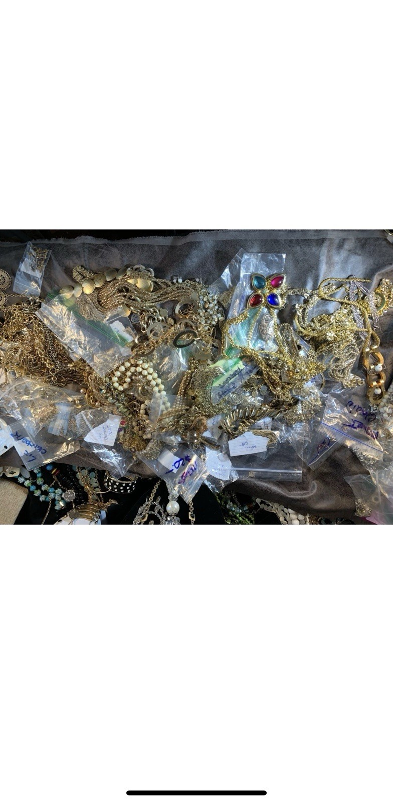6+ Lbs. POUNDS Unsearched Huge Lot Jewelry Vtg-Now Junk Art Craft Treasure Hunt