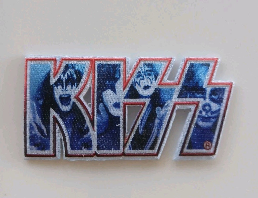 Kiss Faces Logo Patch Licensed Kiss New 4" x 2" Cool Patch