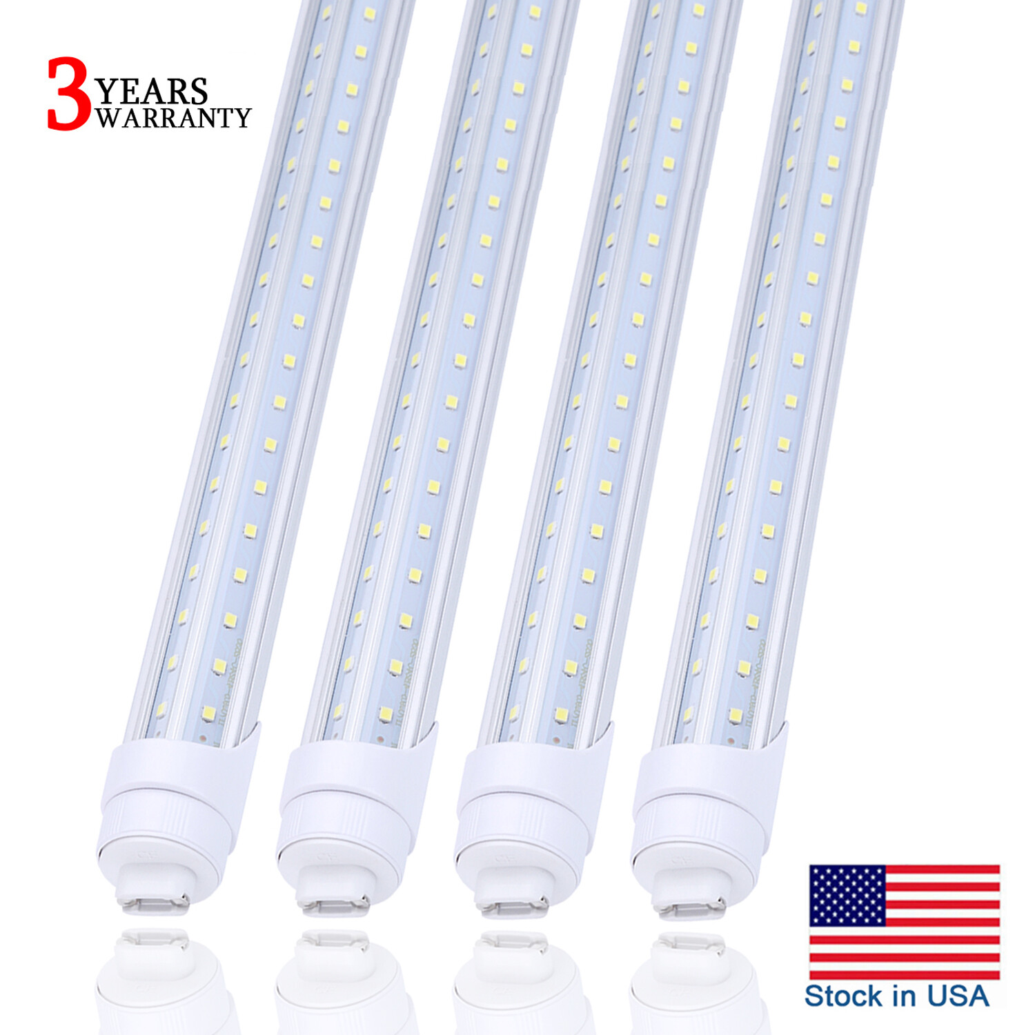 T8 8FT R17D HO Led Tube Light 8' Led Bulbs 65W 45W 8Foot Led Shop Light 6000K