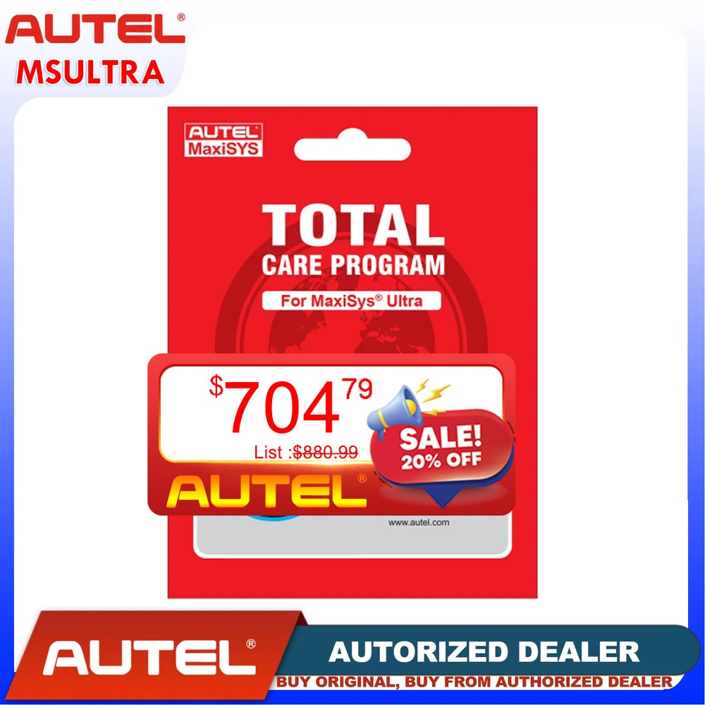 Autel Maxisys Ultra One Year Update Service (Total Care Program) subscription