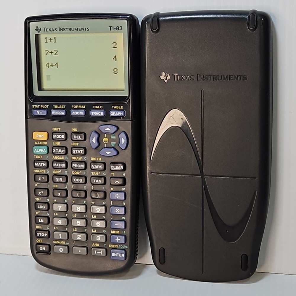 Texas Instruments TI-83 Graphing Calculator Black - Tested/ Excellent Condition
