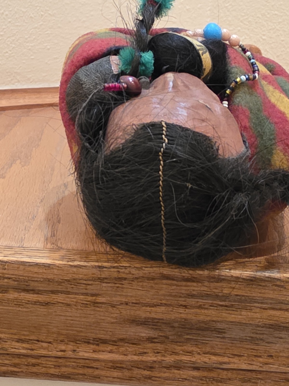 Rare Skookum doll. Left looker with twins.