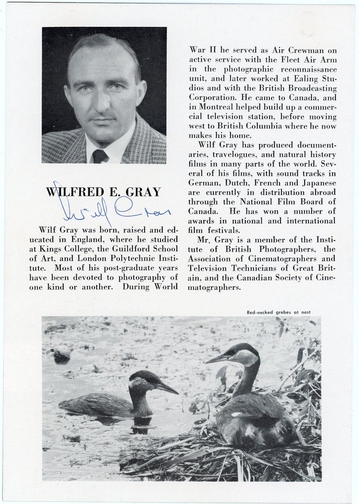 Wilfred Gray - Signed Page