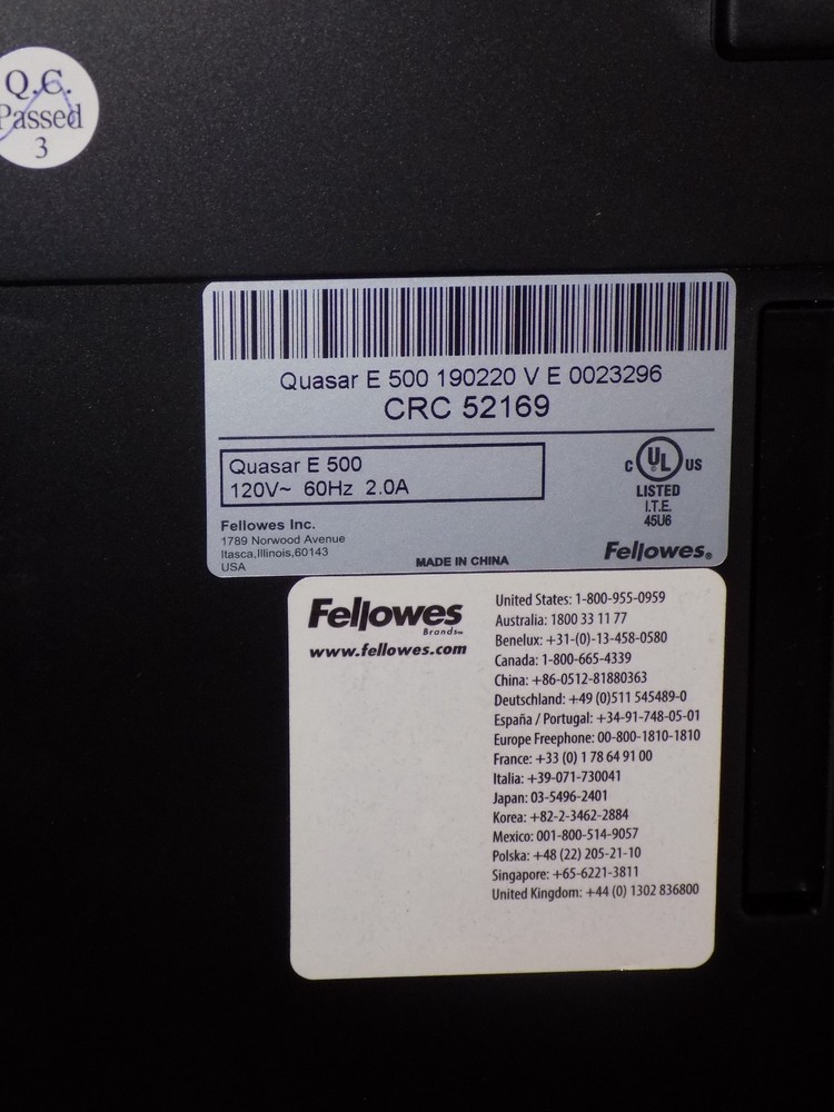 Fellowes Quasar E500 Binding Machine