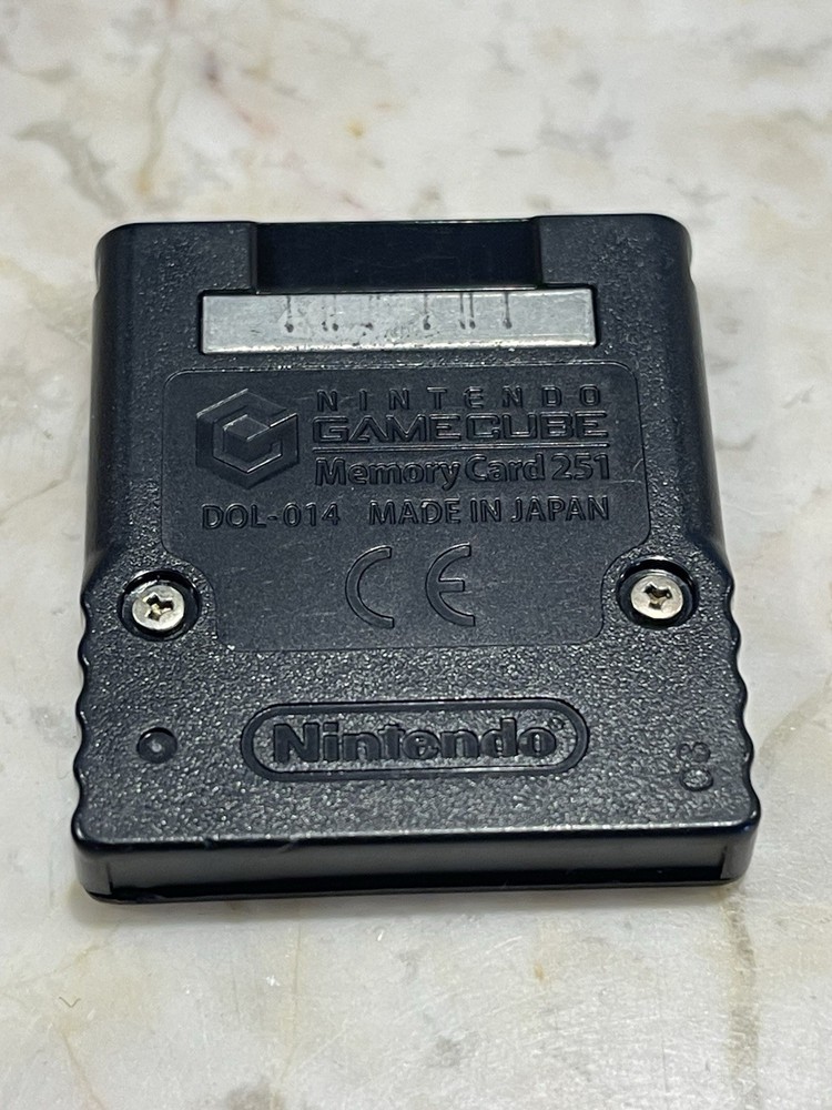 Authentic OEM Nintendo GameCube Memory Card 251 Blocks DOL-014 -Cleaned & Tested