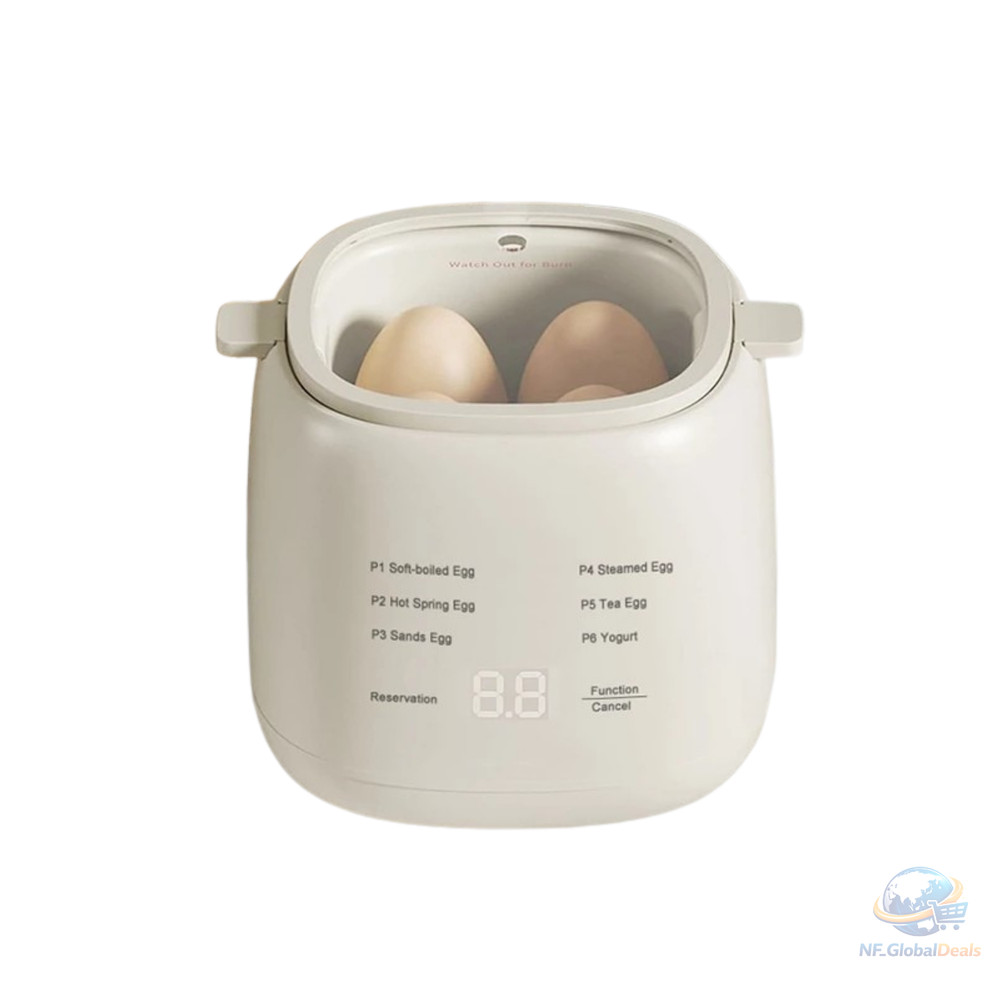 Electric Egg Cooker 4 Eggs 200W EU Plug Multi Function Boiler Steamer UK 220V