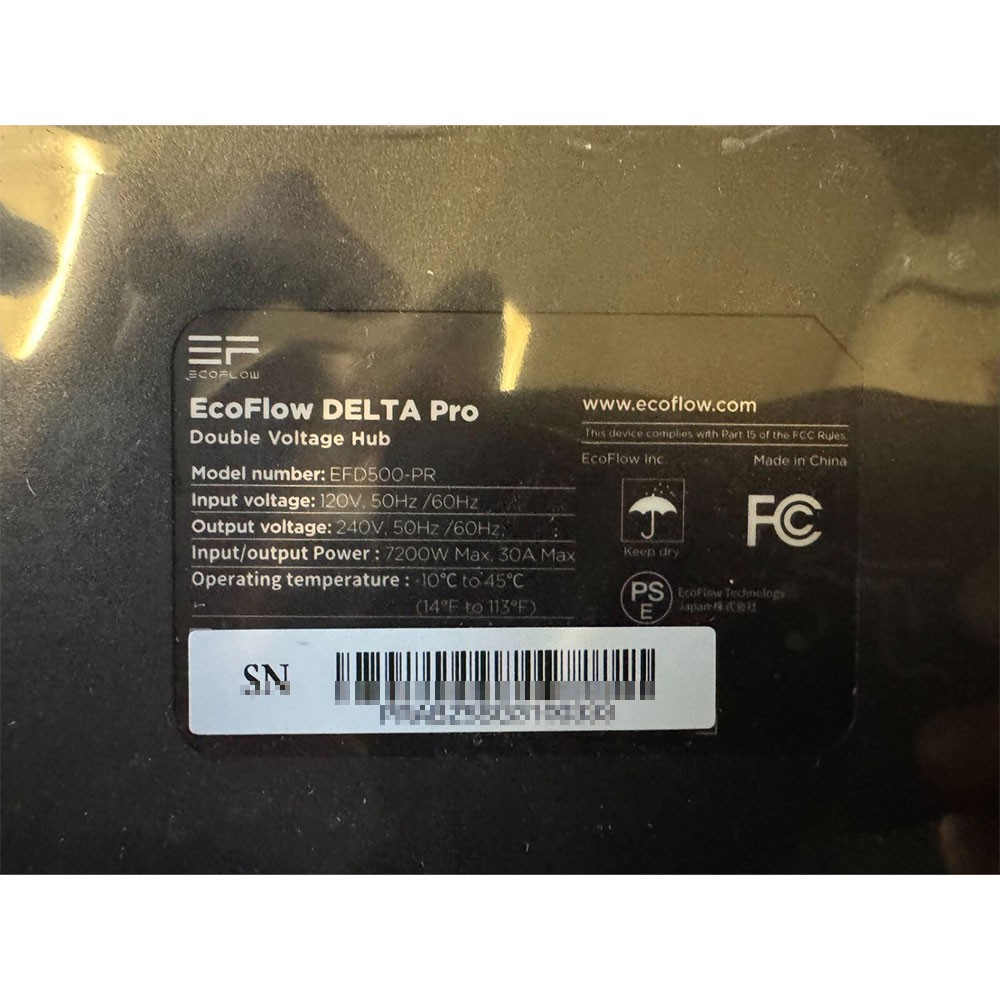 EcoFlow Double Voltage Hub Kit For EcoFlow DELTA Pro