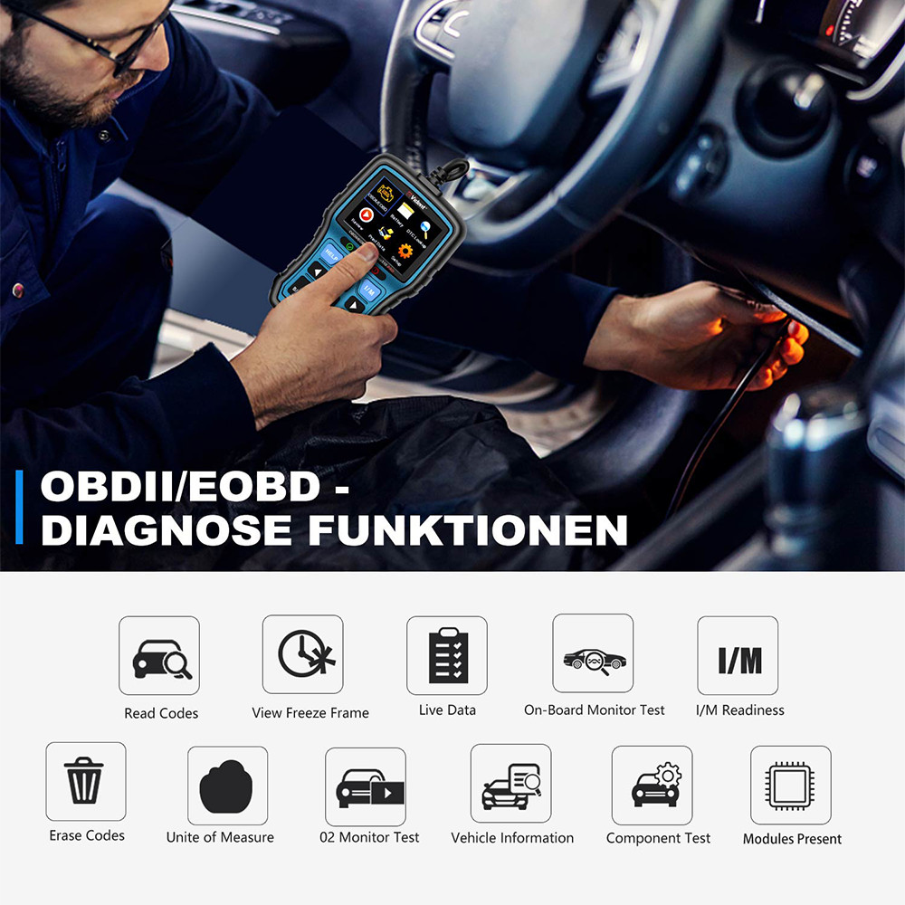 Vident 310Pro Auto OBD2 Diagnostic Scanner Fault Code Reader Engine Scan Tool