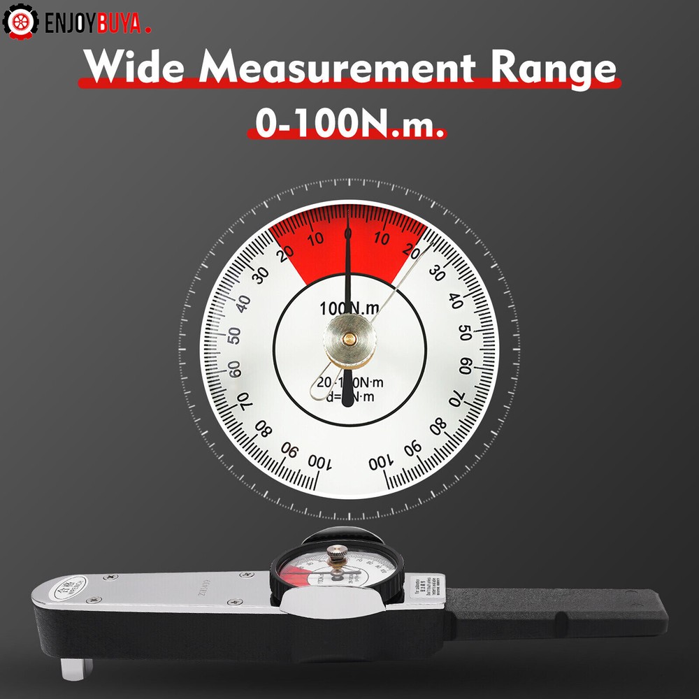 Dial Indicator Torque Wrench Indicating Torquemeter Torque Testing 0-100n.m USA