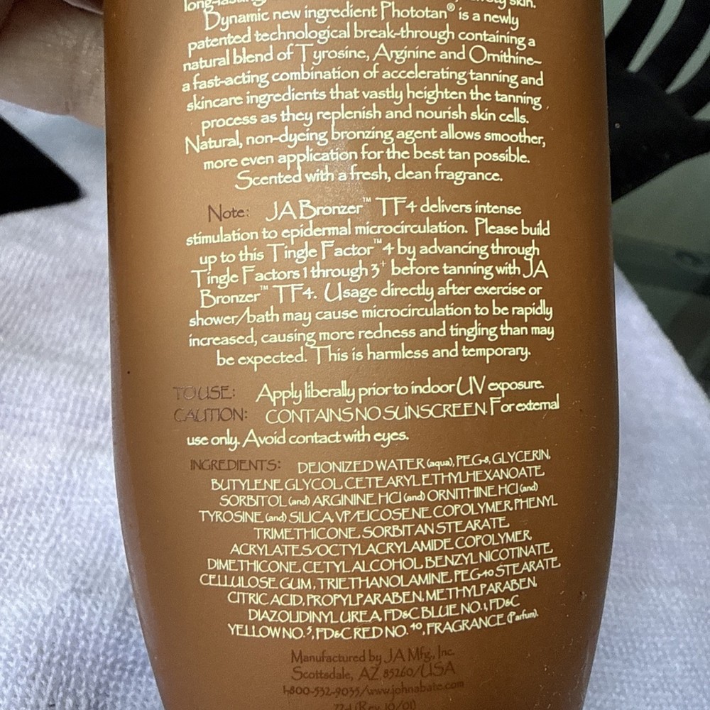 John Abate Bronzer Tingle Factor 4