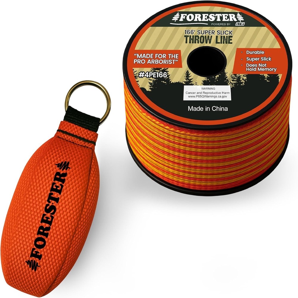 Arborist Throw Line Bundle | 166ft Polyester Rope & Weight