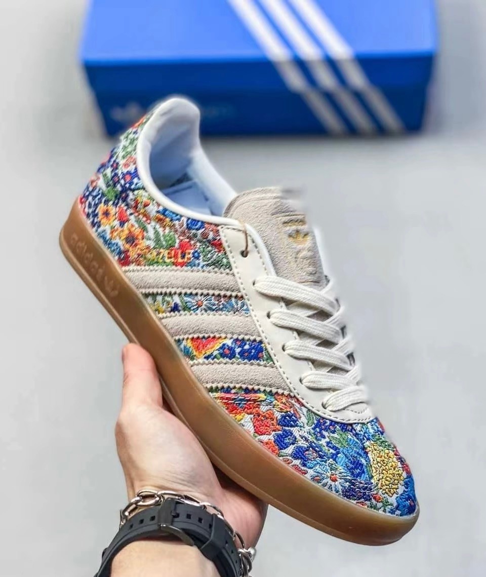 Adidas Gazelle IndoorLiberty London Floral Embroidery (Women's) JP5309 New