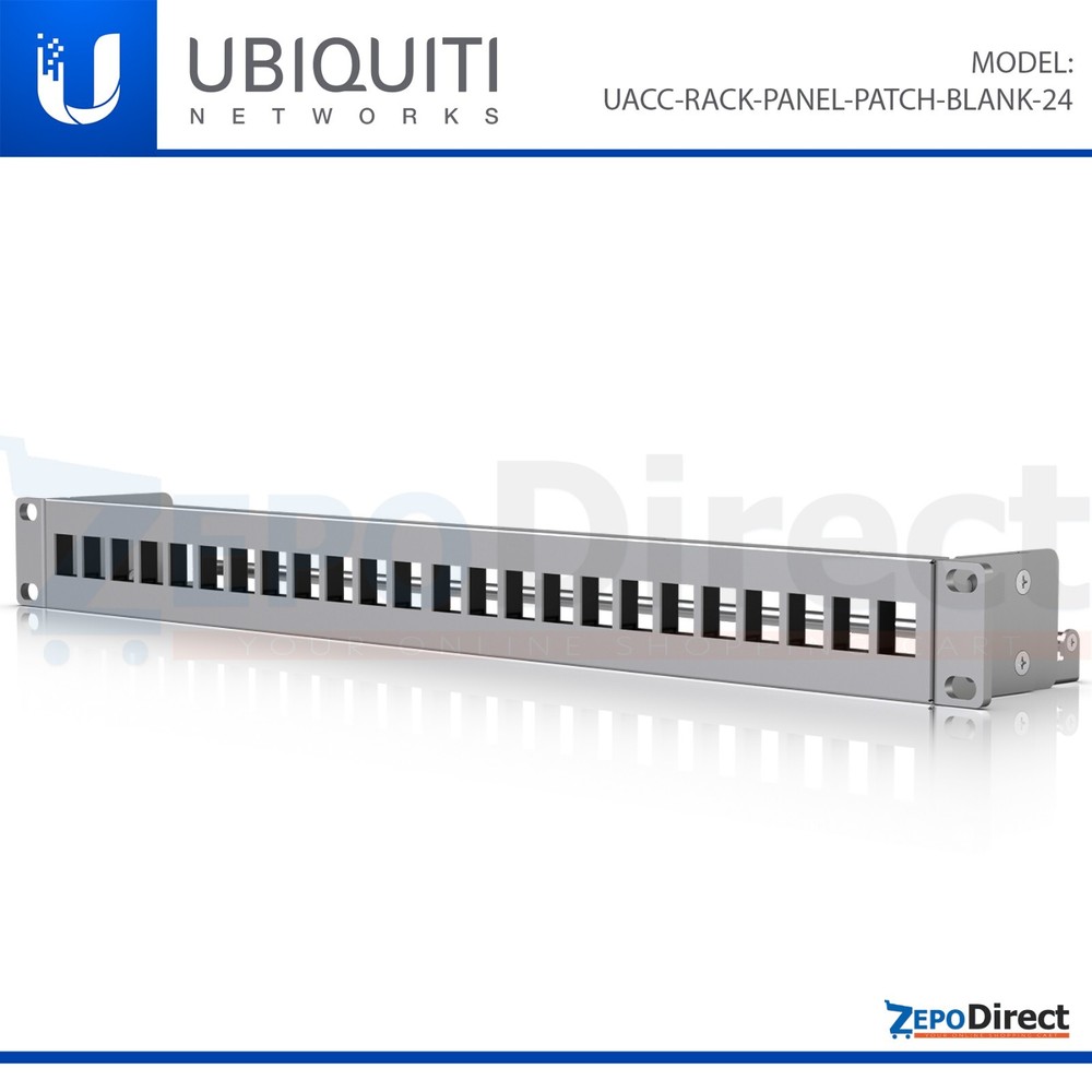 Ubiquiti Unifi Rack Mount Blank Patch Panel 24-Port UACC-RACK-PANEL-PATCH