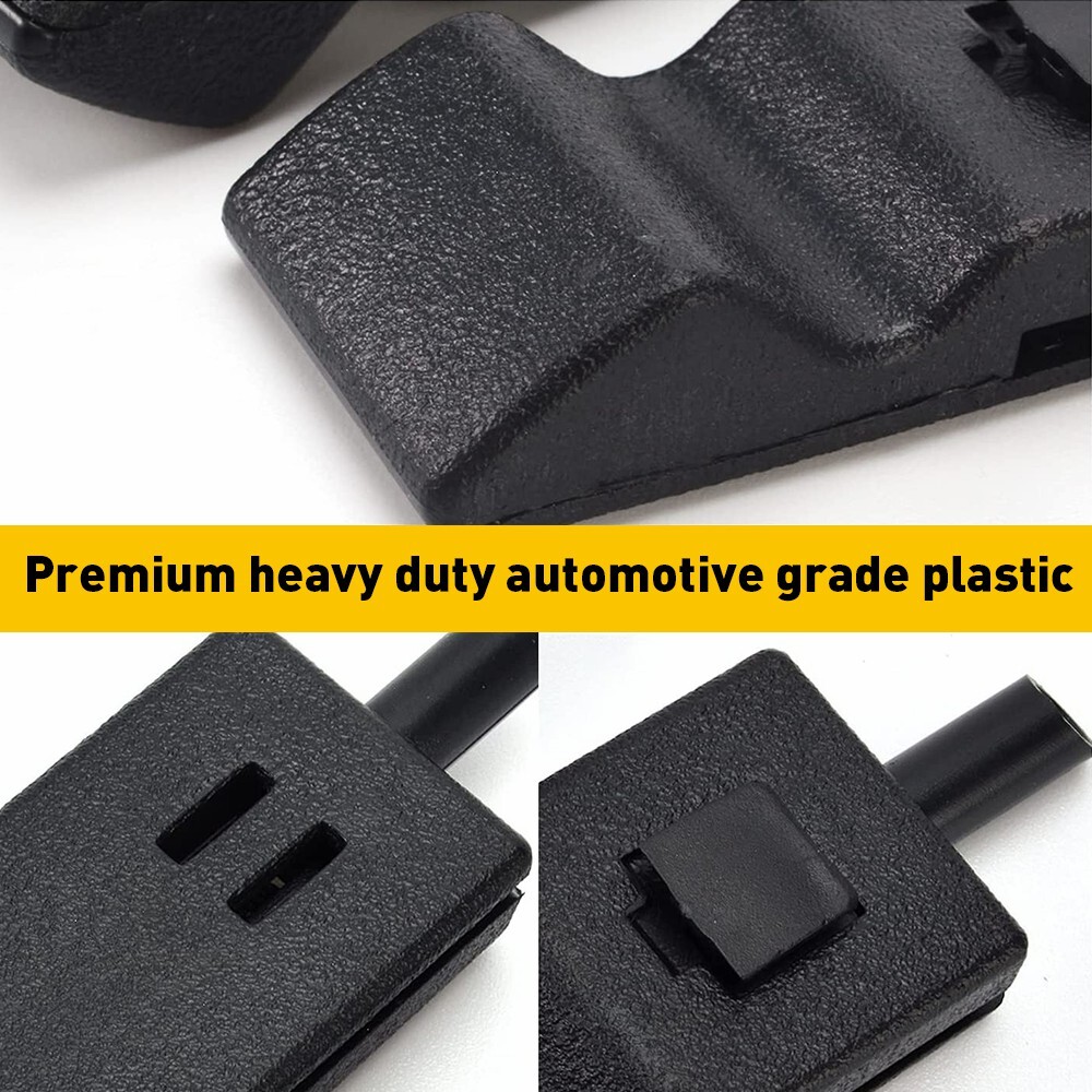 4PCS Door Lock Knobs Front/Rear Ebony For Chevy/GMC Silverado/Sierra 07-13