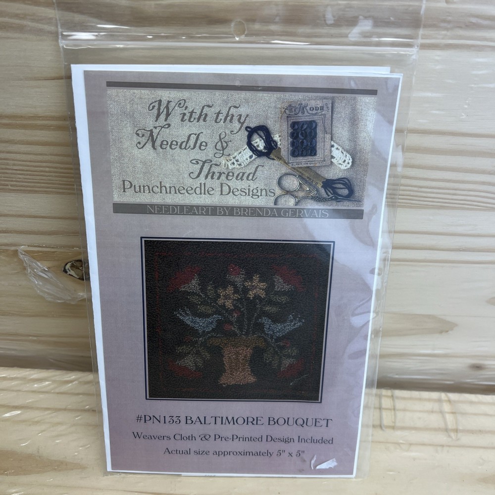 Set of 2 Punch Needle Patterns With Thy Needle & Thread Heartstring Samplery