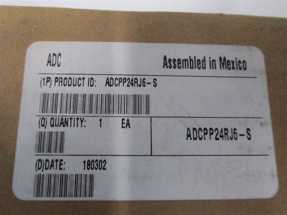 ADC ADCPP24RJ6-S 24 Port 19" Coupling Patch Panel NEW