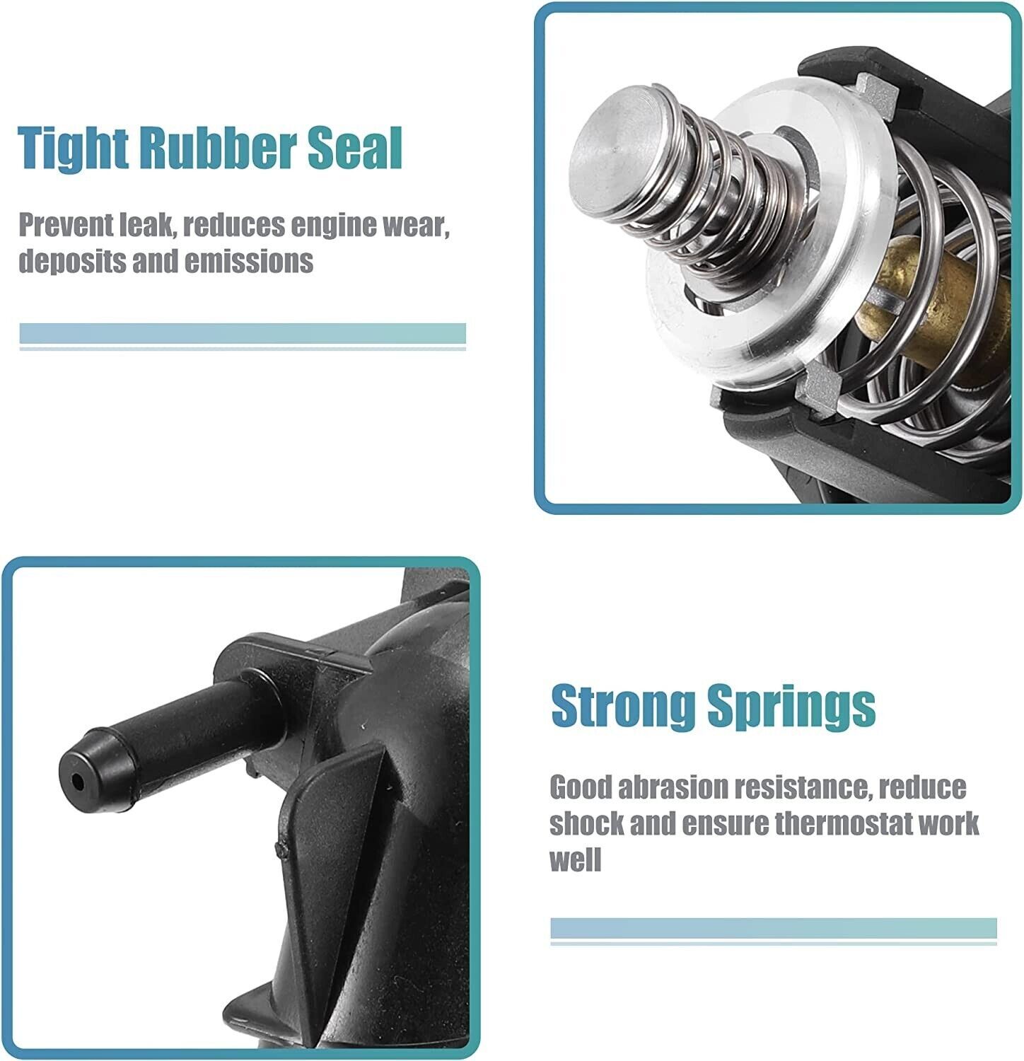 Water Pump Outlet W/ Thermostat For 14-19 Chevy Silverado Sierra 4.3L 5.3L 6.2L