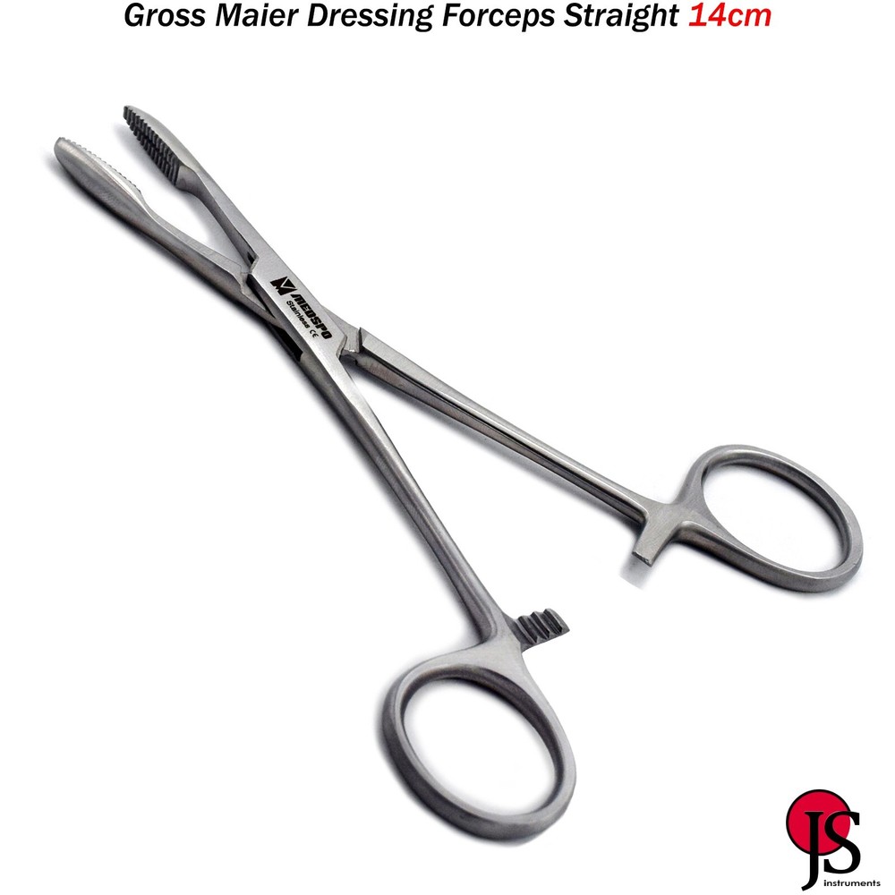 Surgical Locking Gross Maier Dressing Forceps 14cm Tattoo Piercing Instruments