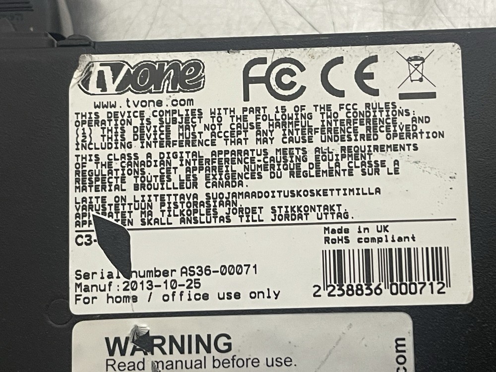 TvONE CORIOmaster Mini C3 Modular Video Processor