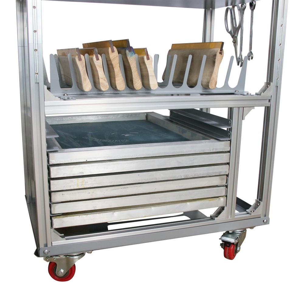 4-layer Screen Printing Tool Material Combination Rack for Screen Frames Squeege