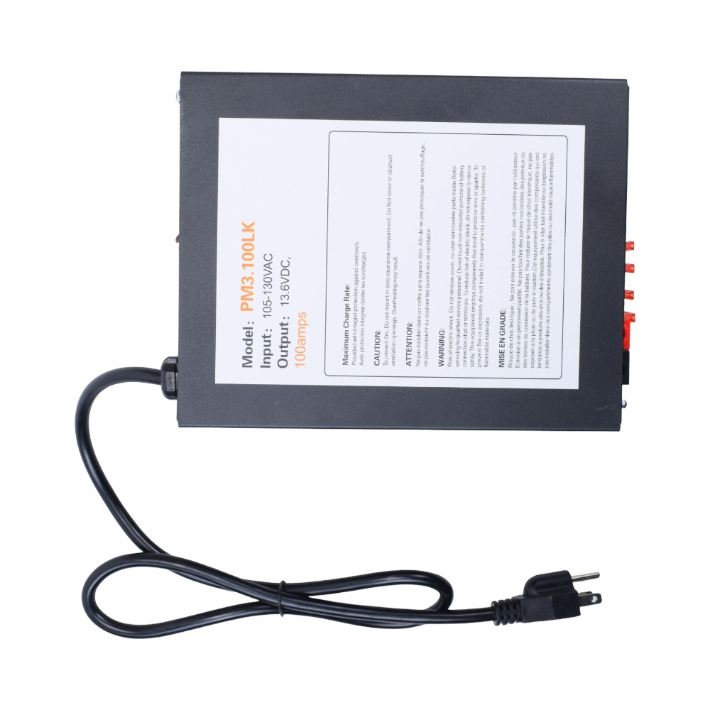 New 100 Amp Power Supply 13V-16V CB Ham Radio PM3-100LK Converter W/ LED light
