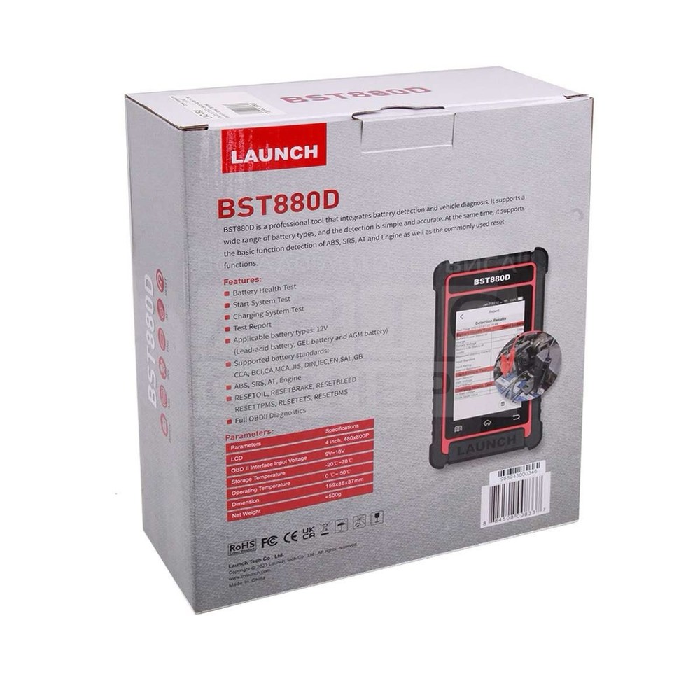 Launch Tech 301050669 BST880D Battery Tester & Diagnostic Scan Tool