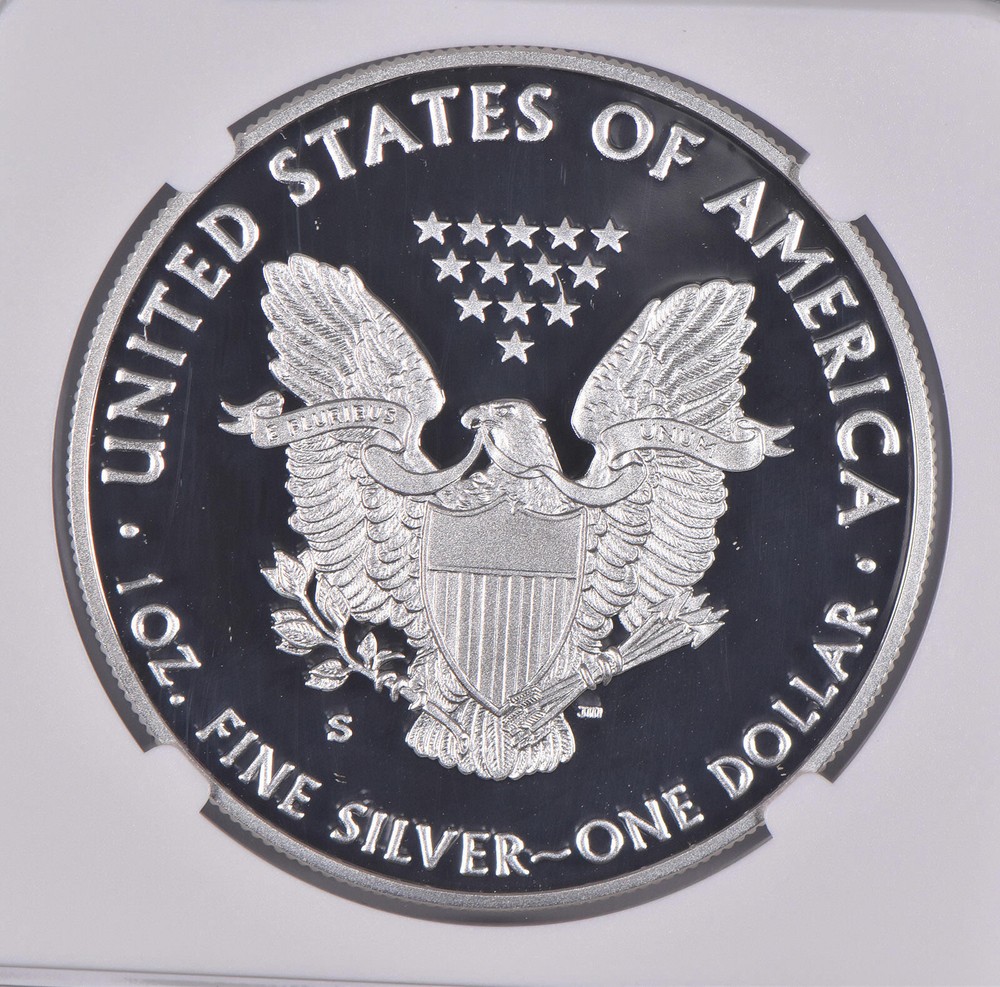 PF70 2017-S UCAM American Silver Eagle Congratulations Set NGC Brown Label