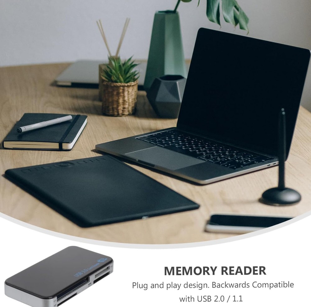 USB 3.0 Memory Card Reader Adapter 5GBPS Fit CF/TF/SD/Micro SD/XD/M2/MS Card