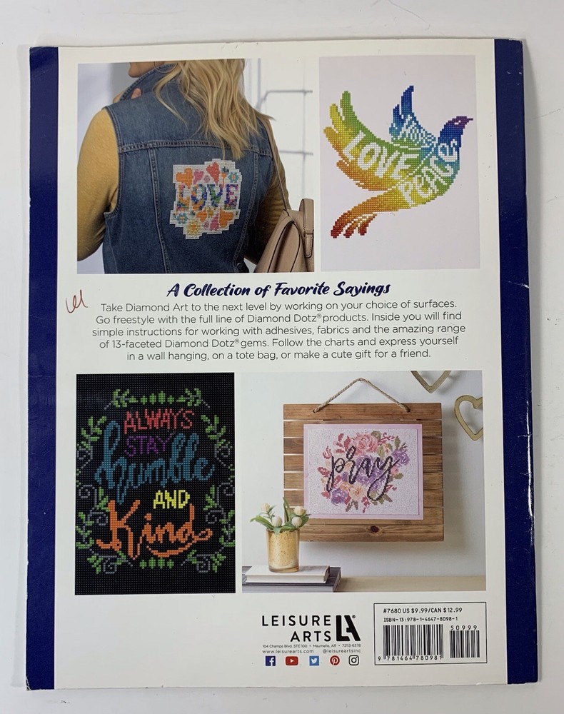 Diamond Dotting Art Expressions Pattern Book Beginner Intermediate Leisure Arts