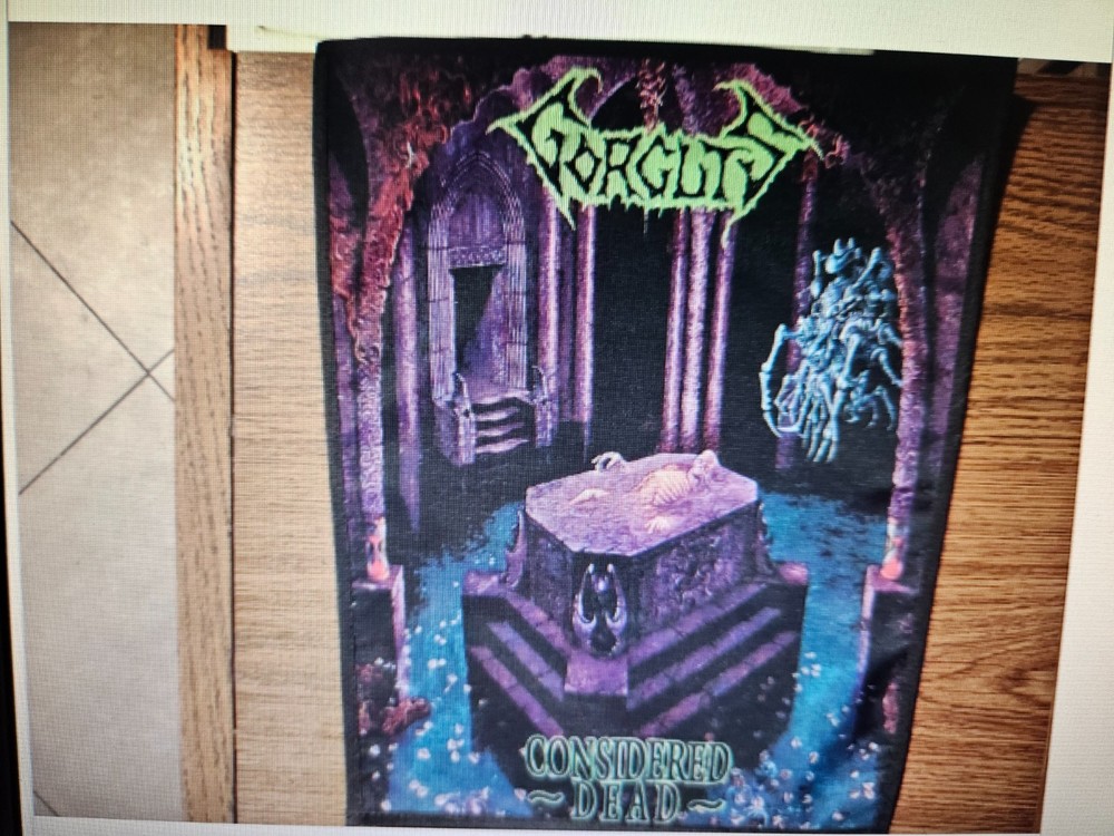 GORGUTS, CONSIDERED DEAD, SEW ON SUBLIMATED LARGE BACK PATCH