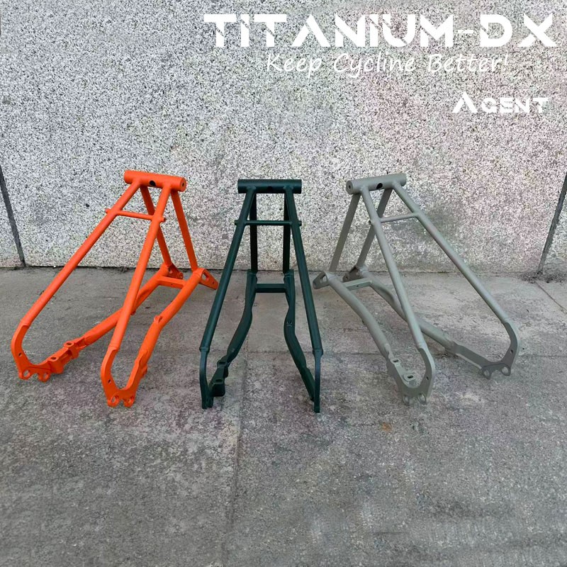Titanium-DX Titanium Rear Triangle For  Brompton G line 710g