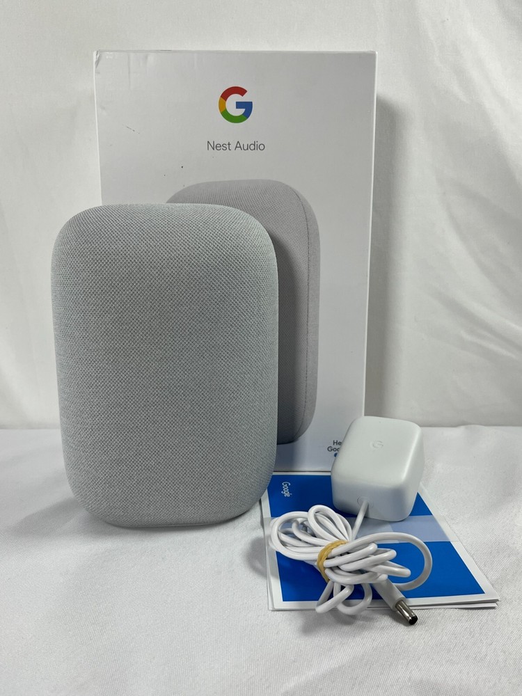 Google Nest Audio GXCA6 Chalk Multi Language Mini Bluetooth Speaker