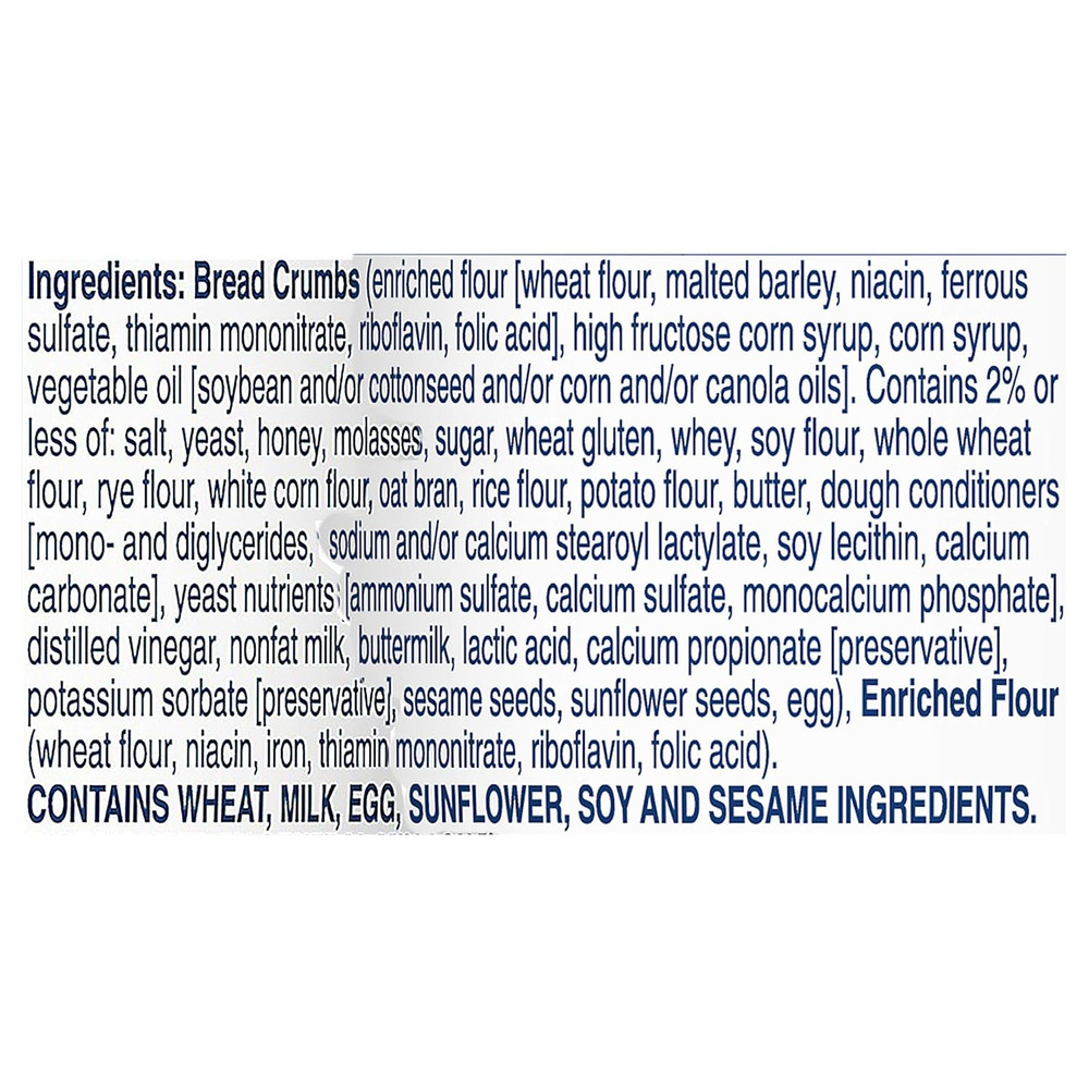 Plain Bread Crumbs, 8 Oz. (Pack of 12)