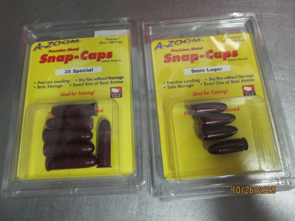AZoom Snap Caps 9mm & 38 Special