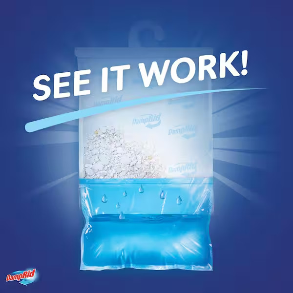 3 PACK - DampRid High Capacity Moisture Absorber Hanging Bag 15.4 oz