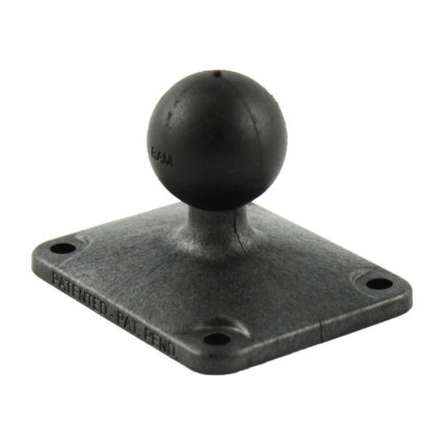 RAM Mount Plastic Rectangular Plate 2 x 2.5 inches with 1 inch Ball
