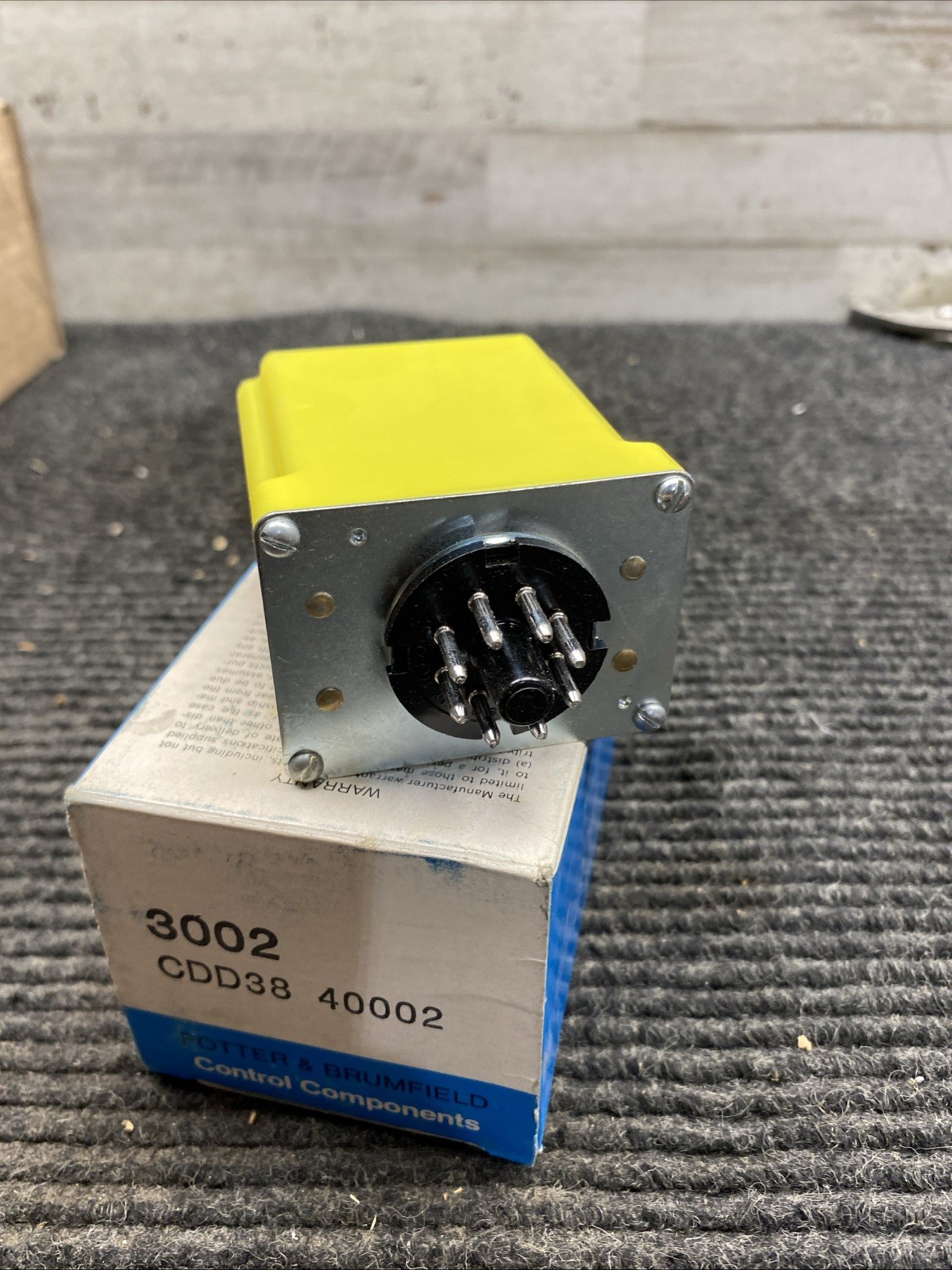 Potter Brumfield CDD-38-40002 Plug-in Time Delay Relay 120v-ac