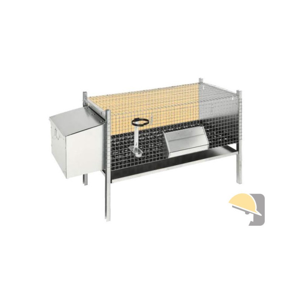 Rabbit Cage Galvanized Disassembled Without Bottom 102x53x70H