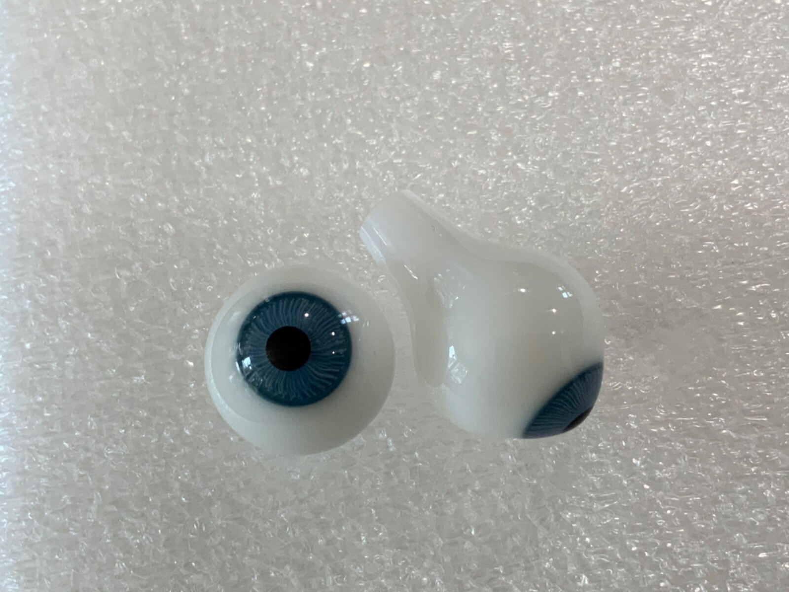 GLASS DOLL EYES, 8mm - 20mm, BLUE AND BROWN, MADE IN GERMANY
