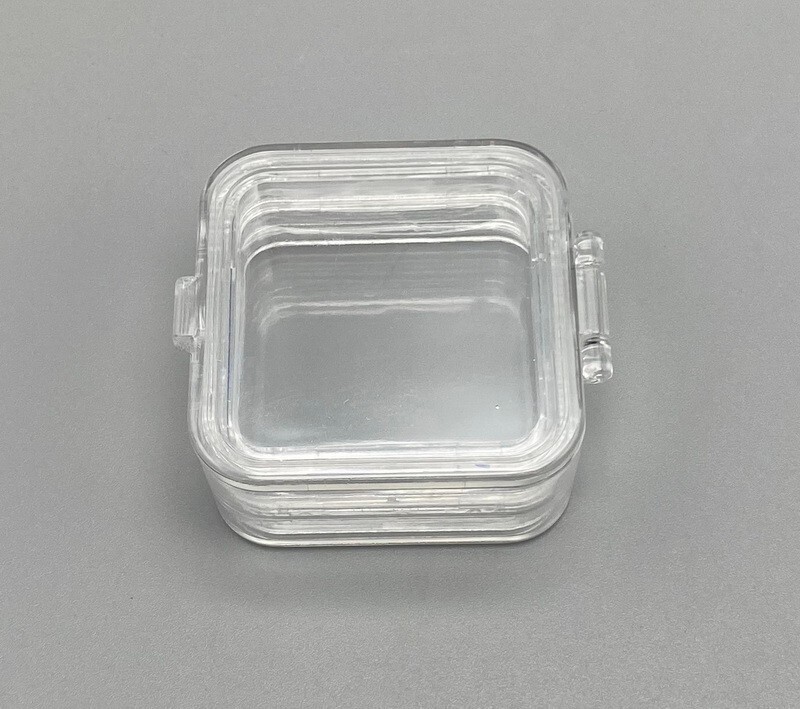100pcs Denture Teeth Membrane Container Hinged Jewelry Crown Display Storage Box