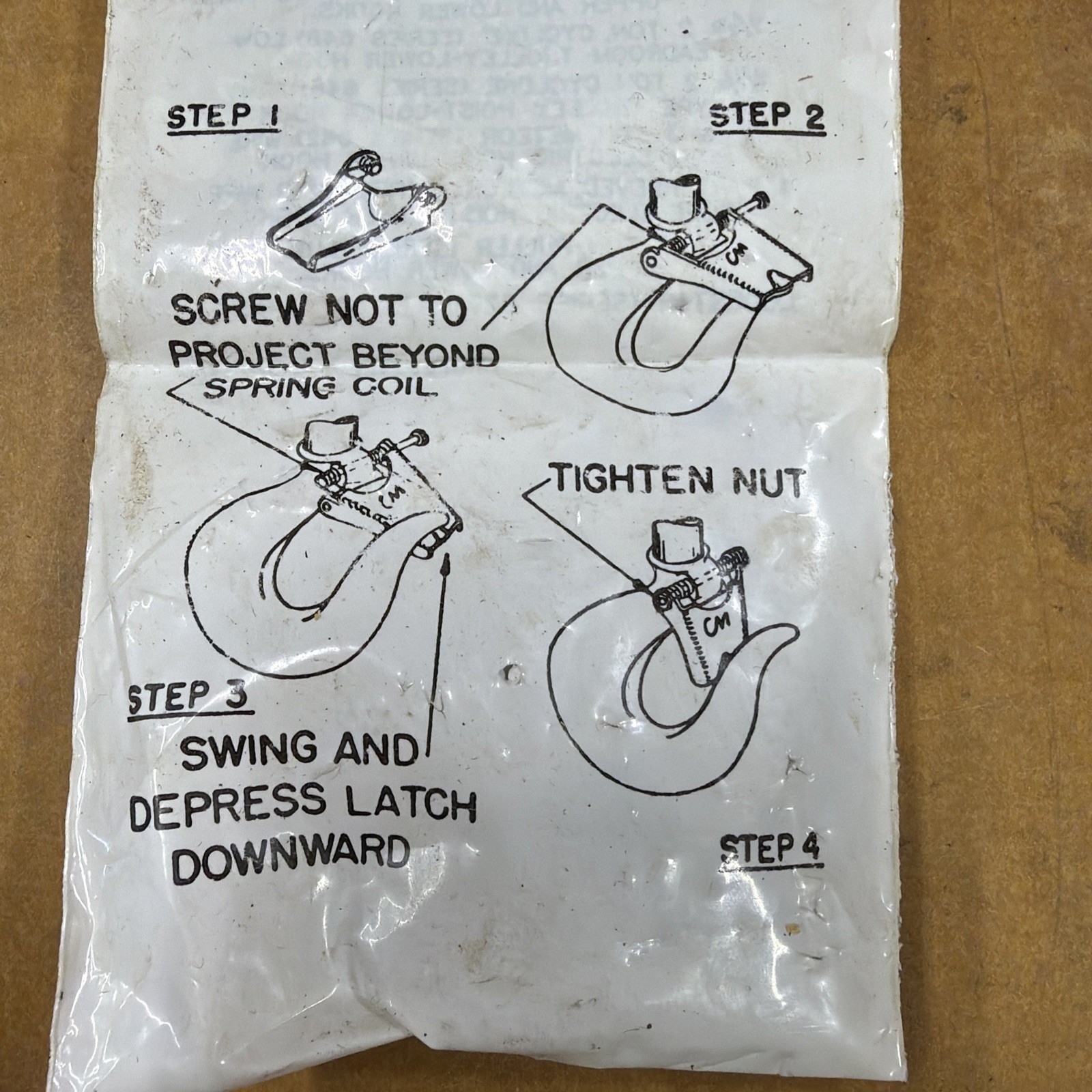 CM No. 6-7 - Part Number 45663 - Hook Latch Kit - New In Sealed Bag